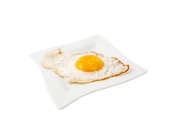 fried egg in a bowl
