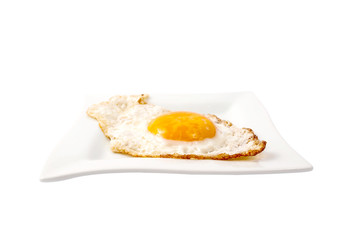 fried egg in a bowl