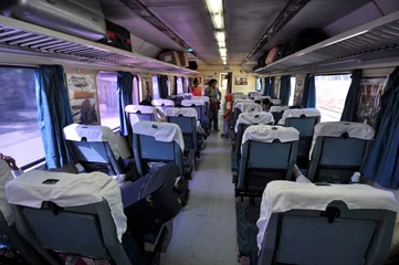 Keuken spatwand met foto Luxe Indiase trein © Jan S.