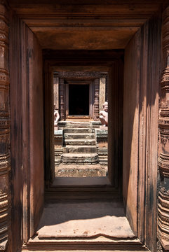 corridoor Angkor Wat Cambodia