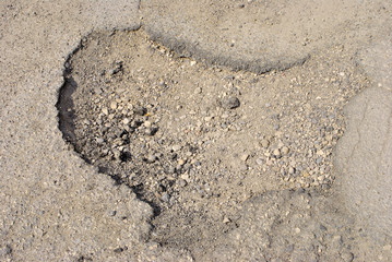 Pit road asphalt