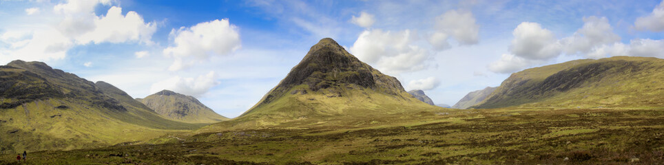 Fototapeta na wymiar glen coe panorama Wzgórza Szkocja