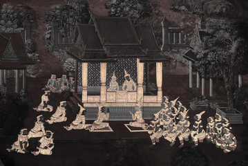 Ramayana, traditional Thai art