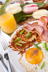 Traditional Manhattan brunch