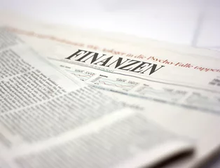 Fototapete Zeitungen german newspaper finanzen