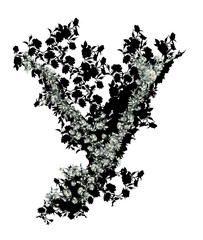 Naklejka premium Letter Y.