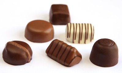 Isolated chocolates
