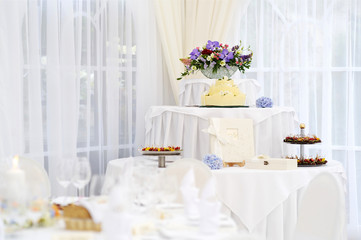 Dessert table for a wedding
