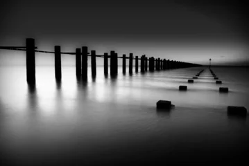 Foto auf Acrylglas Grenze von Themse und Nordsee in Shoeburyness © Mac Sadowski