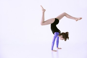 Girl Doing Gymnastics