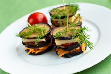 Eggplant sandwiches