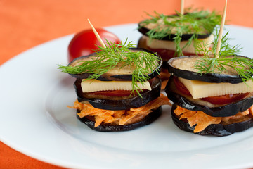 Eggplant sandwiches