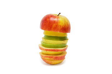 Apple fruits with cut