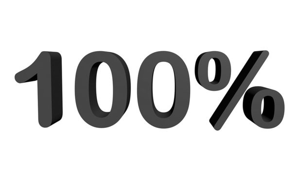One hundred percent