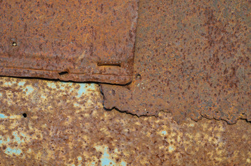 brown rusty surface with spots