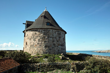 Historic watchtower on the island of christianso