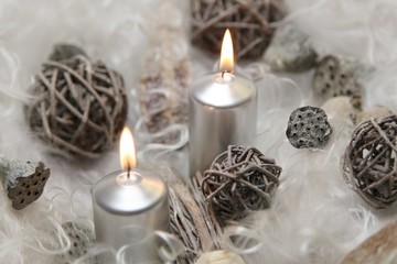 Weihnachtszeit in Silber