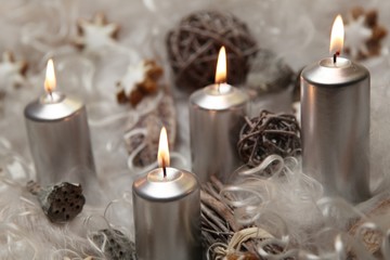 Heiligabend in Silber