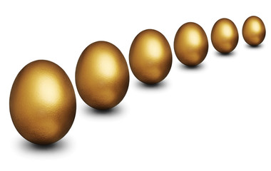 Golden egg representing financial security