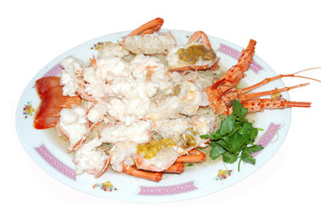delicious grilled lobster
