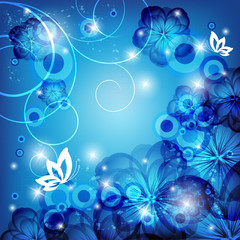 abstract fairy floral template. Eps10