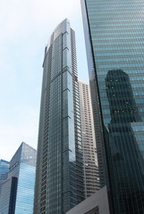 Fototapeta na wymiar Skyscrapers in Singapore