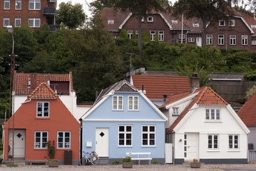 Red, blue and white