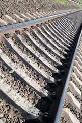 View on summer railroad