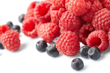 berries on white background