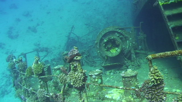 tern section of the Red Sea shipwreck the Giannis D
