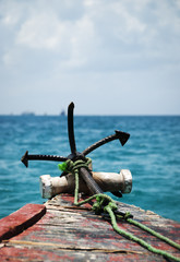 Anchor at sea