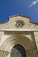Fototapeta na wymiar Church of San Felipe, built in the S. XIII transitional Romanesq