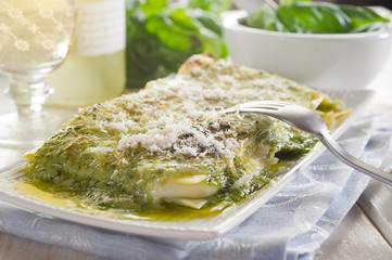 pesto lasagne