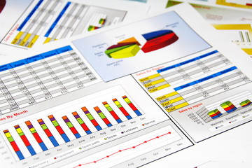 Obraz premium Annual Report. Graph. Diagram. Chart. Analisys.
