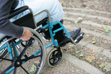 Obraz premium Handicap Extérieur escalier