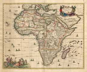 Fototapeta na wymiar Stara mapa (1689)