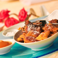 Frisch zubereiteter Kaiserschmarrn
