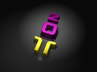 2011 purple and yellow plastic