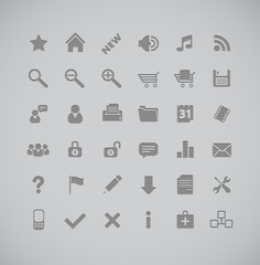 gray icons series
