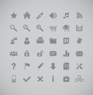 gray icons series