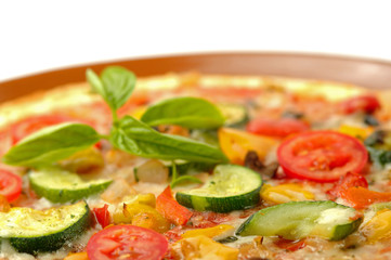 Pizza with vegetables