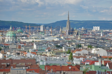 blick über wien
