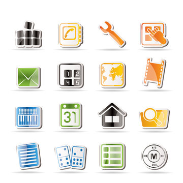 Simple Mobile Phone and Computer icons