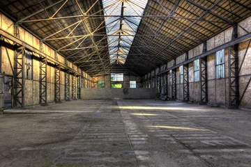 Fotobehang Old empty warehouse © tobago77