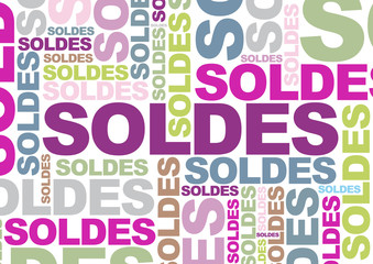 Soldes - Mots en couleurs