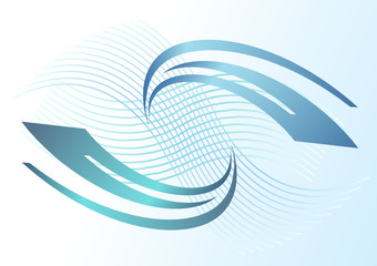 Abstract design with spatial motion.