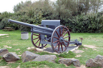 Canon russe Putilov - Longues-Sur-Mer