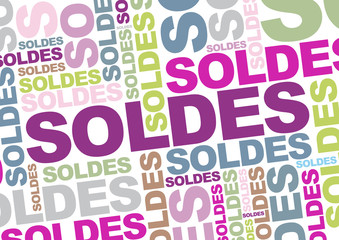 Soldes - Mots en couleurs