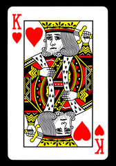 Obraz premium King of Hearts Playing Card
