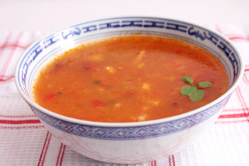 Sauer Scharf Suppe